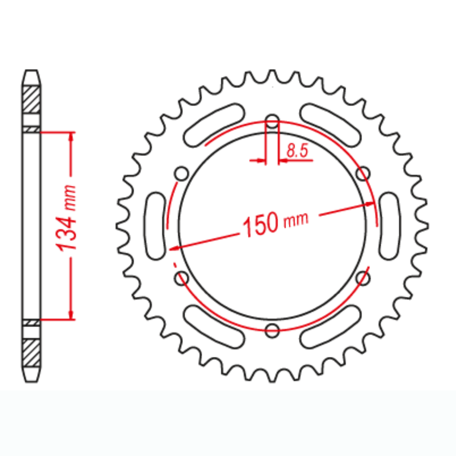 MTX 463 Steel Rear Sprocket #428