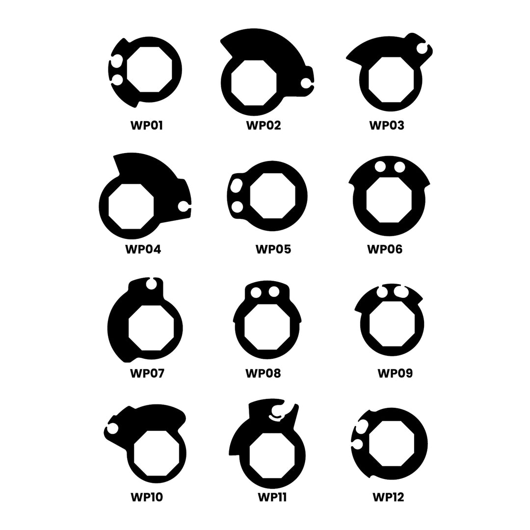 MTX Lock On Grips - Half Waffle - Black (with 6 Cams)