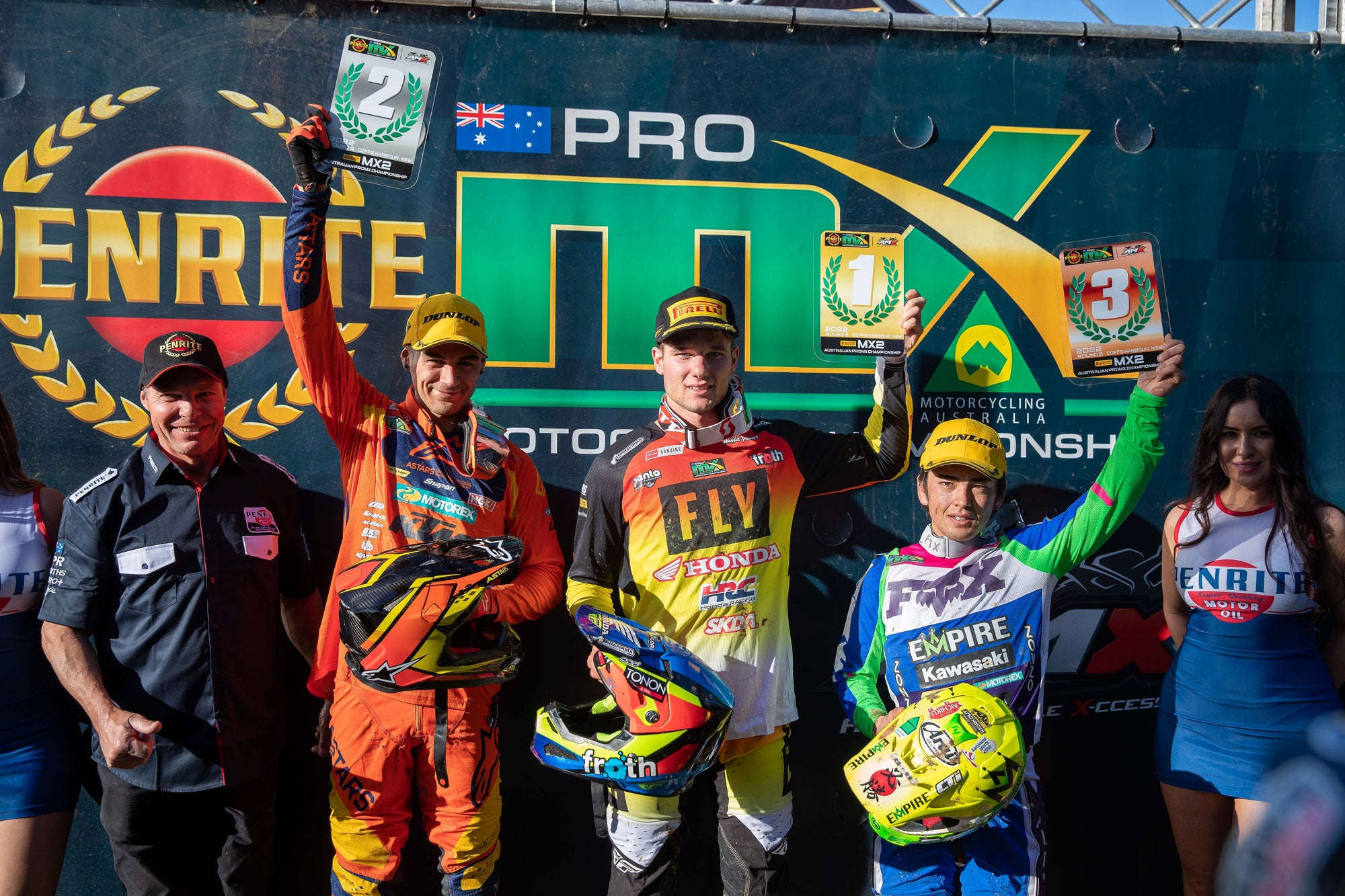 Empire Kawasaki's Yokoyama On Mx2 Podium At Coffs Harbour Promx