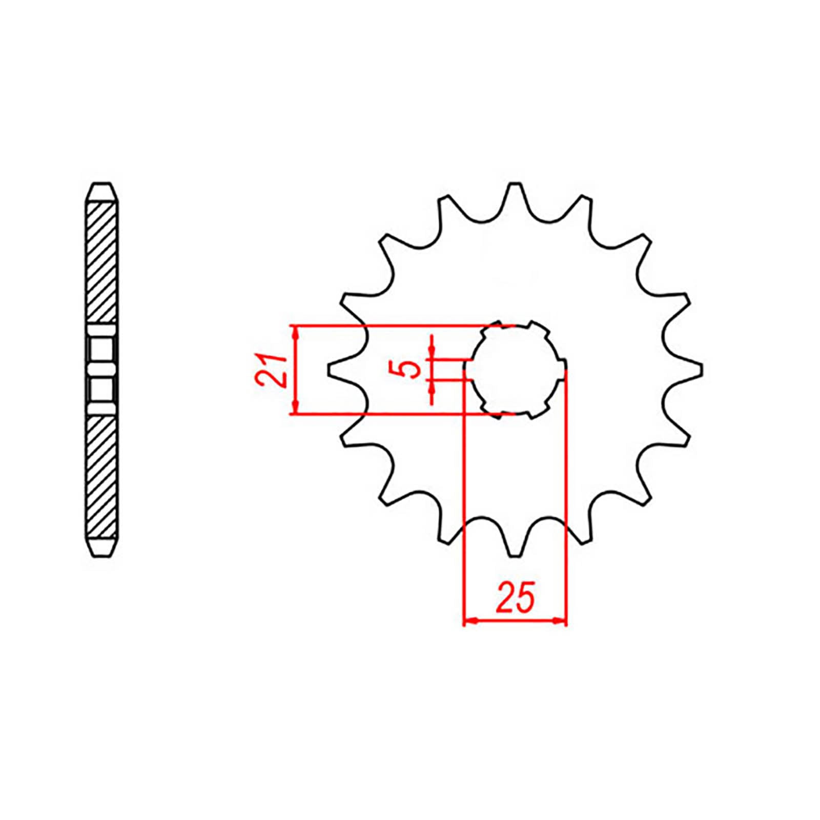 MTX 567 Steel Front Sprocket #530