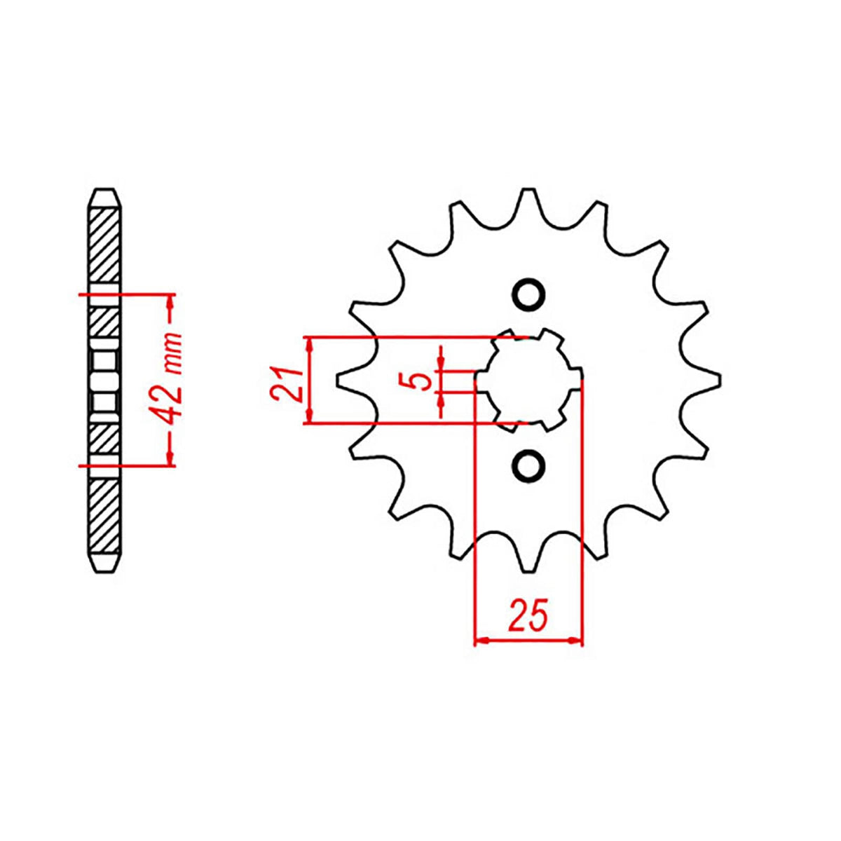 MTX 569 Steel Front Sprocket #520