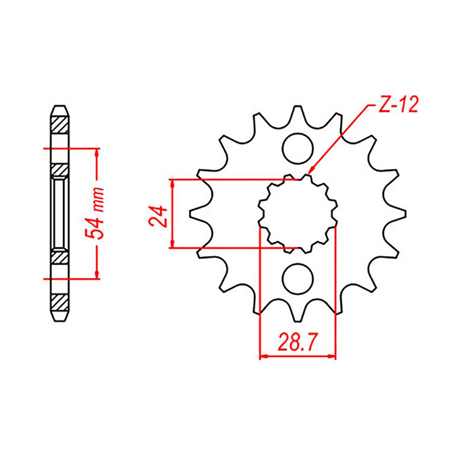 MTX 517 Steel Front Sprocket #530