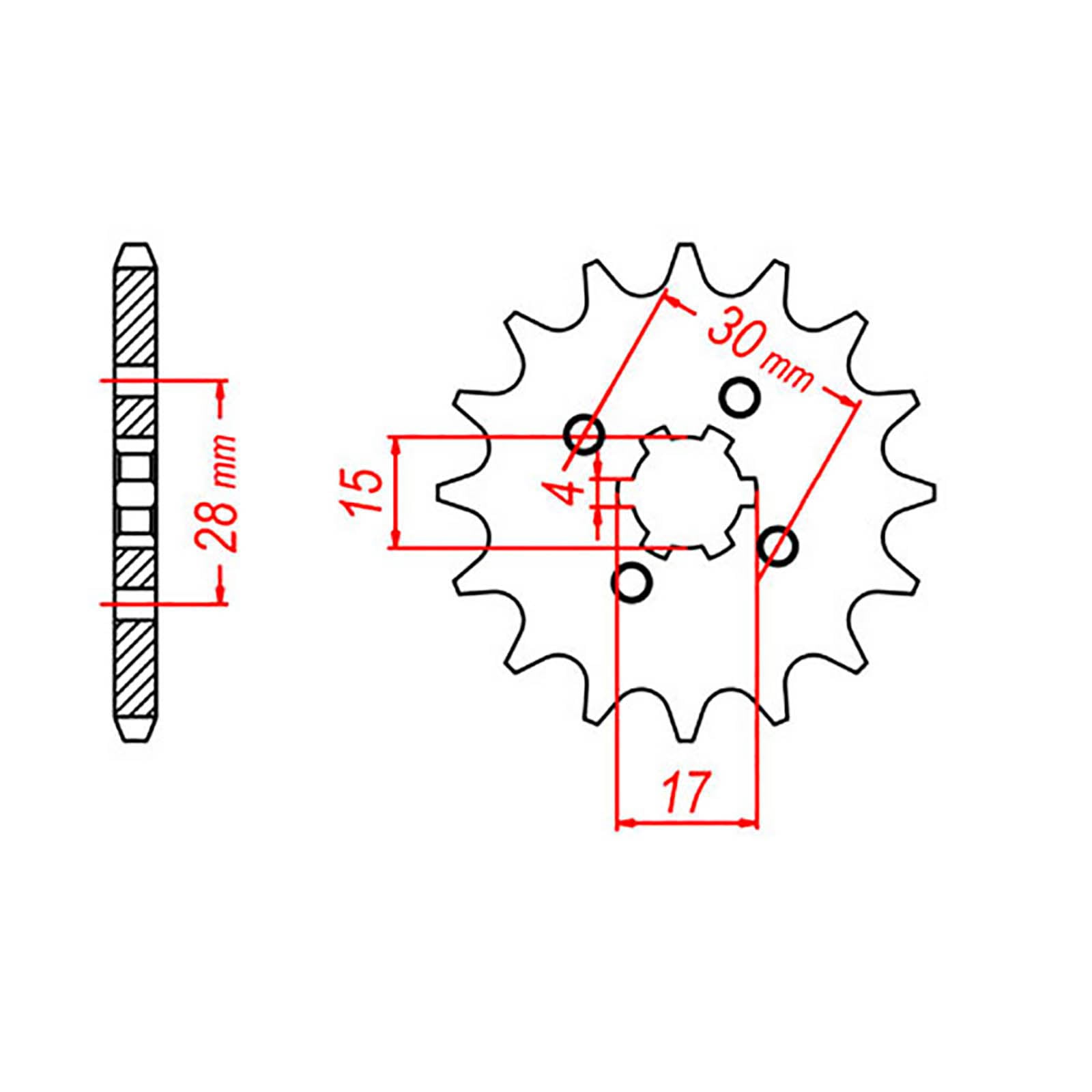 MTX 253 Steel Front Sprocket #420