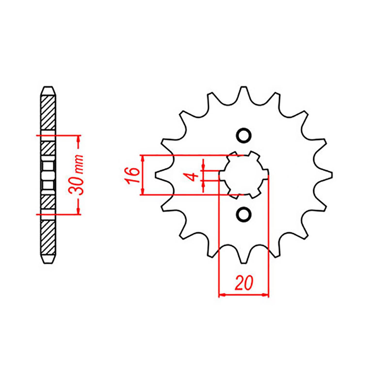 MTX 548 Steel Front Sprocket #428