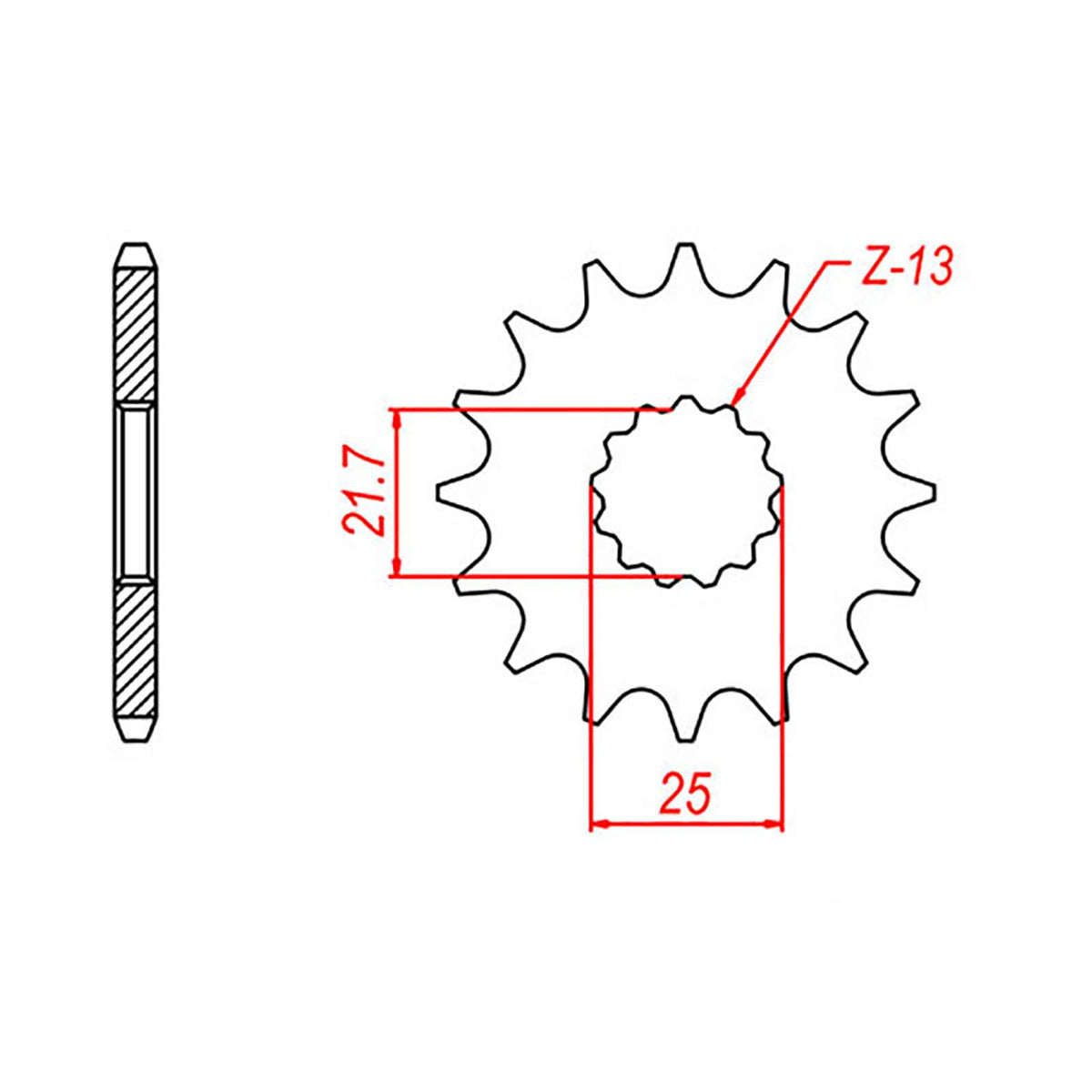 MTX 520 Steel Front Sprocket #525