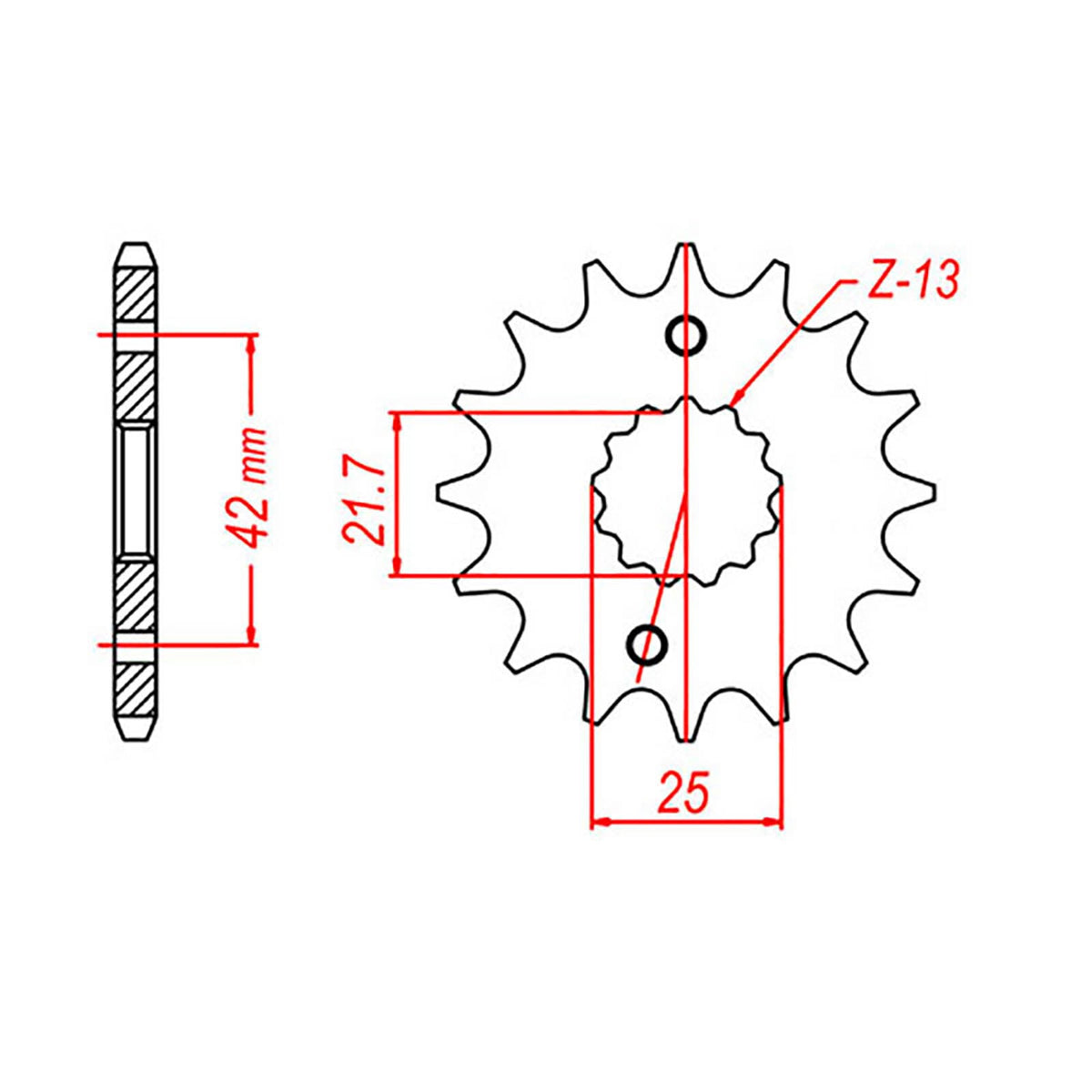 MTX 436/565 Steel Front Sprocket #520