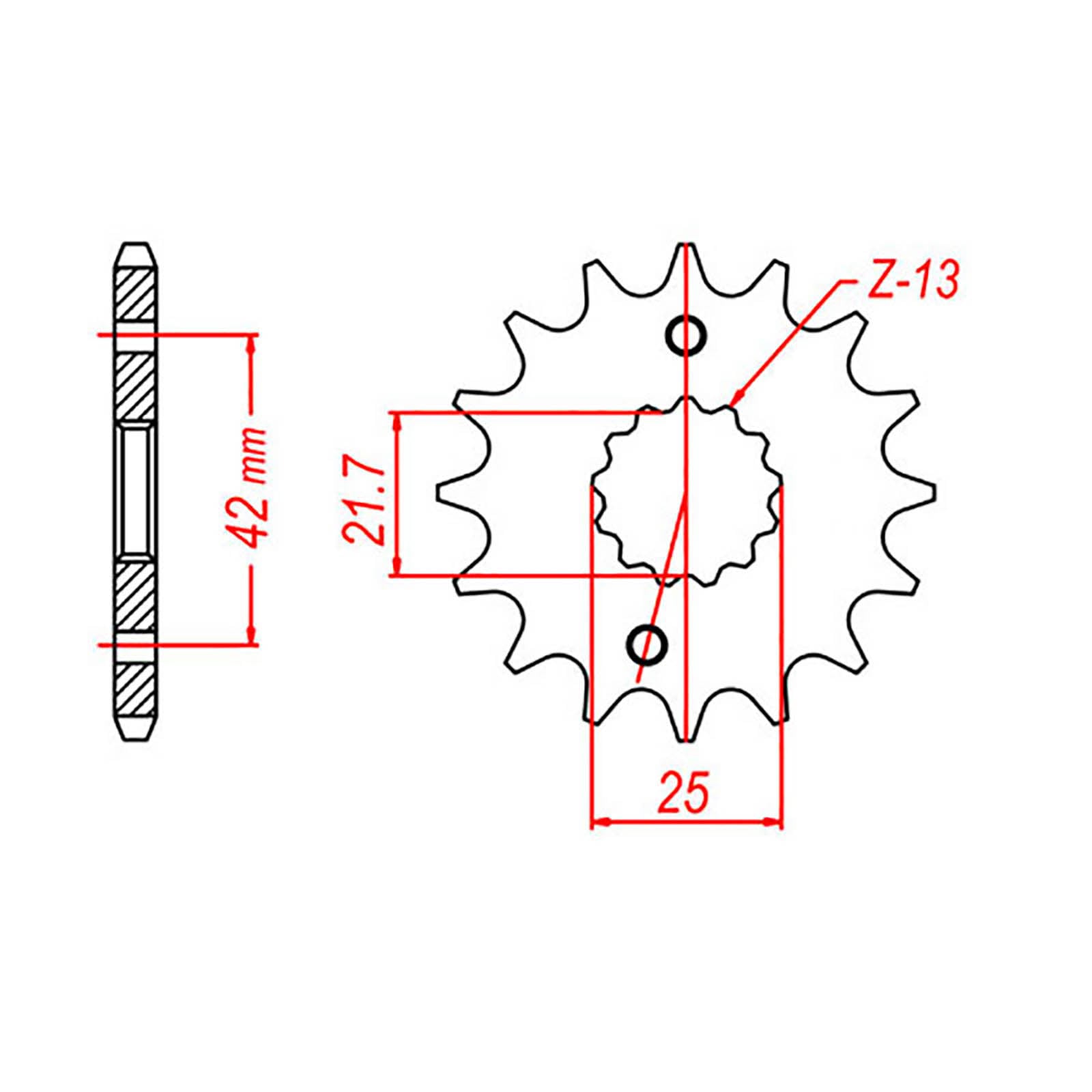 MTX 436 Steel Front Sprocket #520