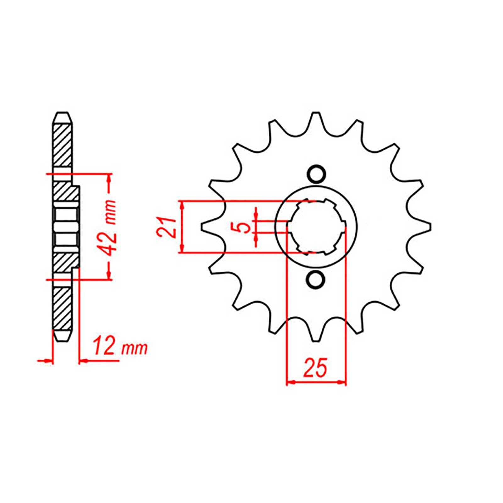 MTX 571 Steel Front Sprocket #530