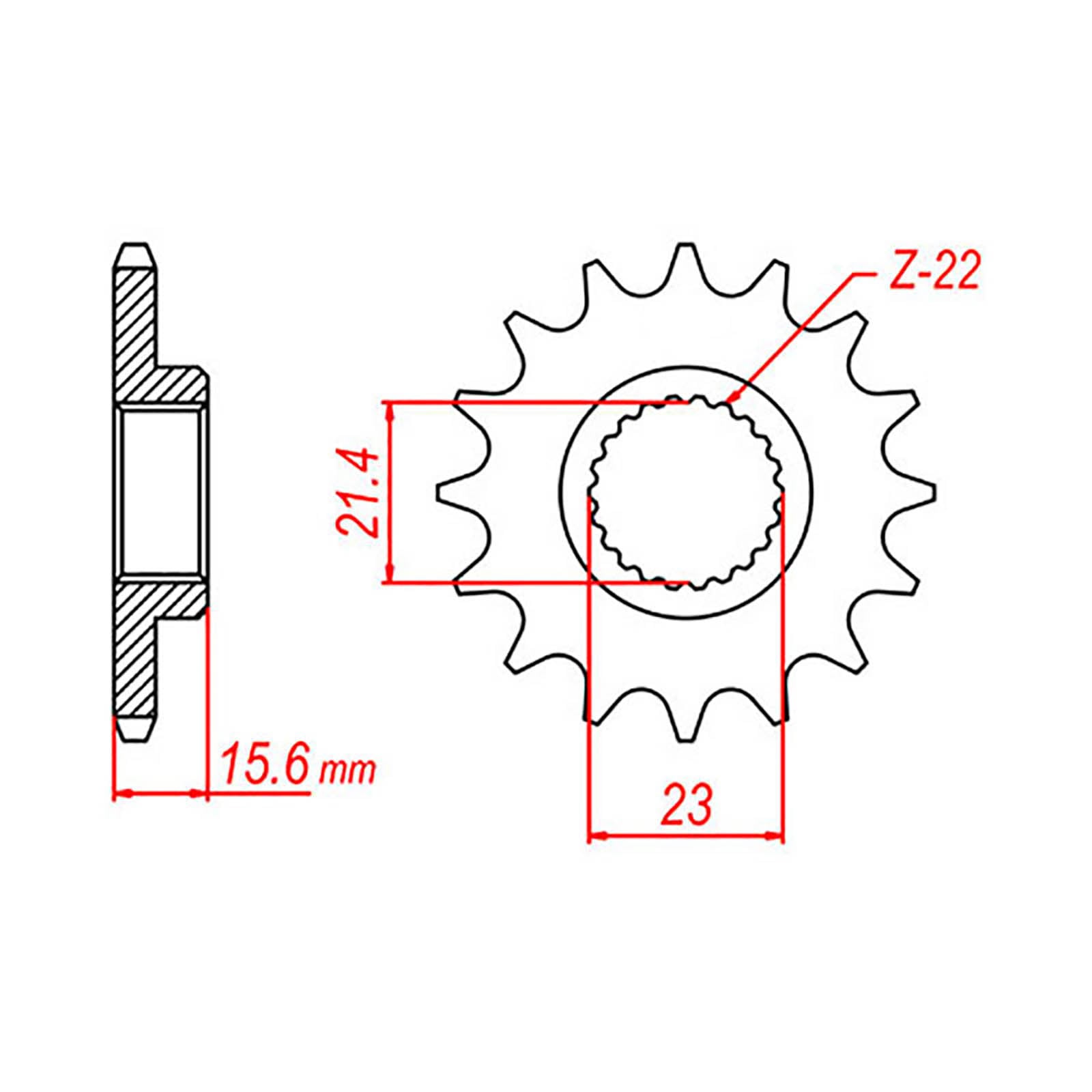 MTX 577 Steel Front Sprocket #520