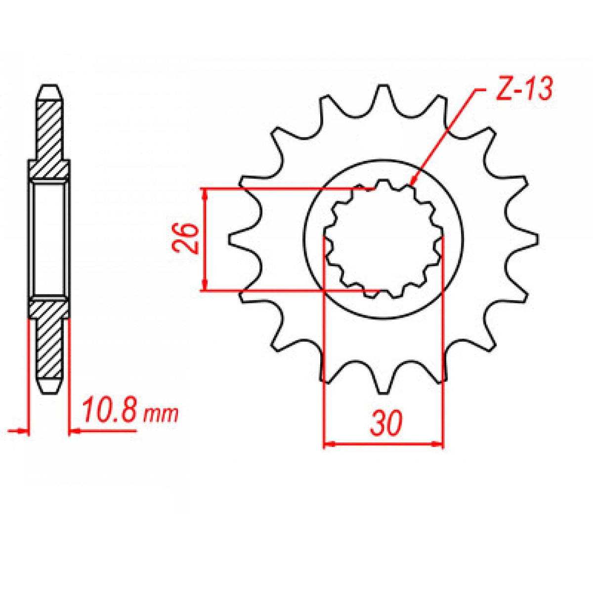 MTX 579 Steel Front Sprocket #530