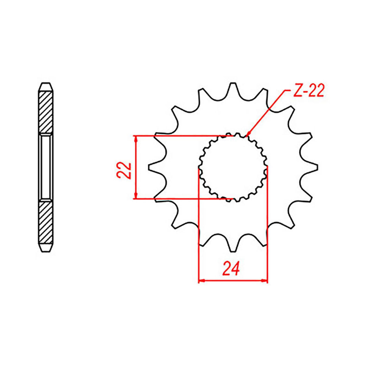 MTX 394 Steel Front Sprocket #520