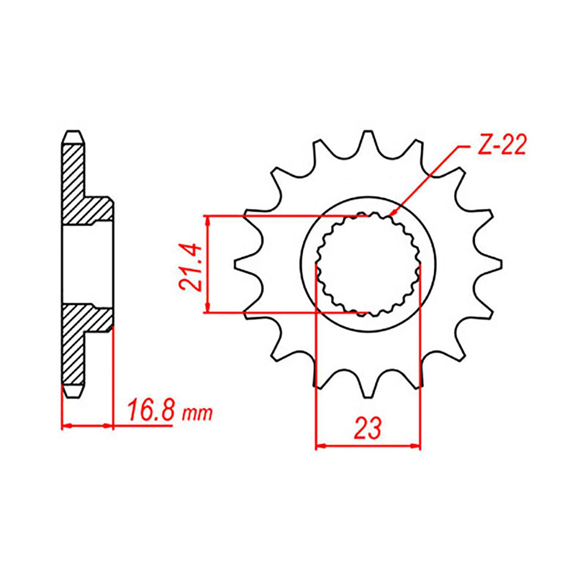 MTX 582 Steel Front Sprocket #520