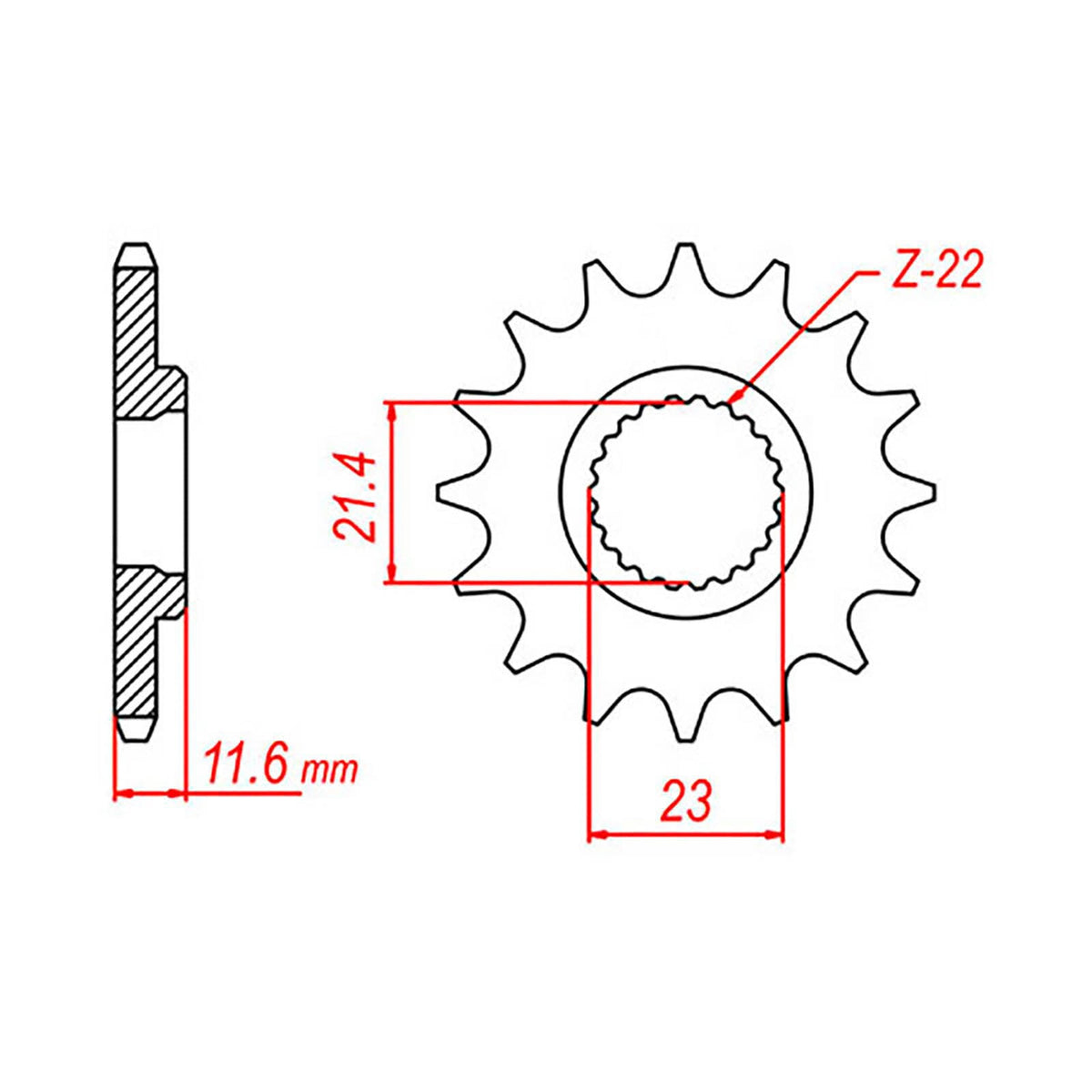 MTX 583 Steel Front Sprocket #520