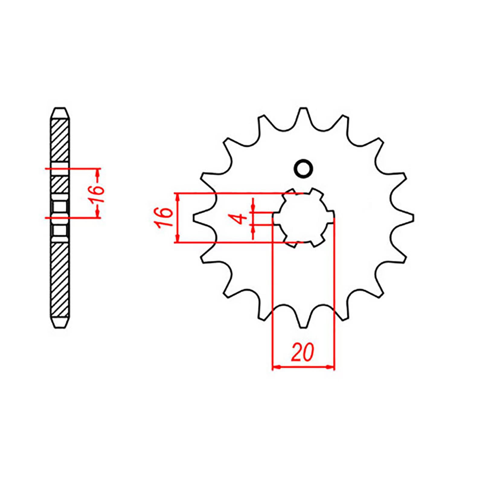 MTX 546 Steel Front Sprocket #420