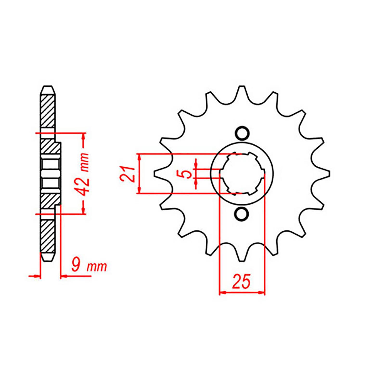 MTX 576 Steel Front Sprocket #428