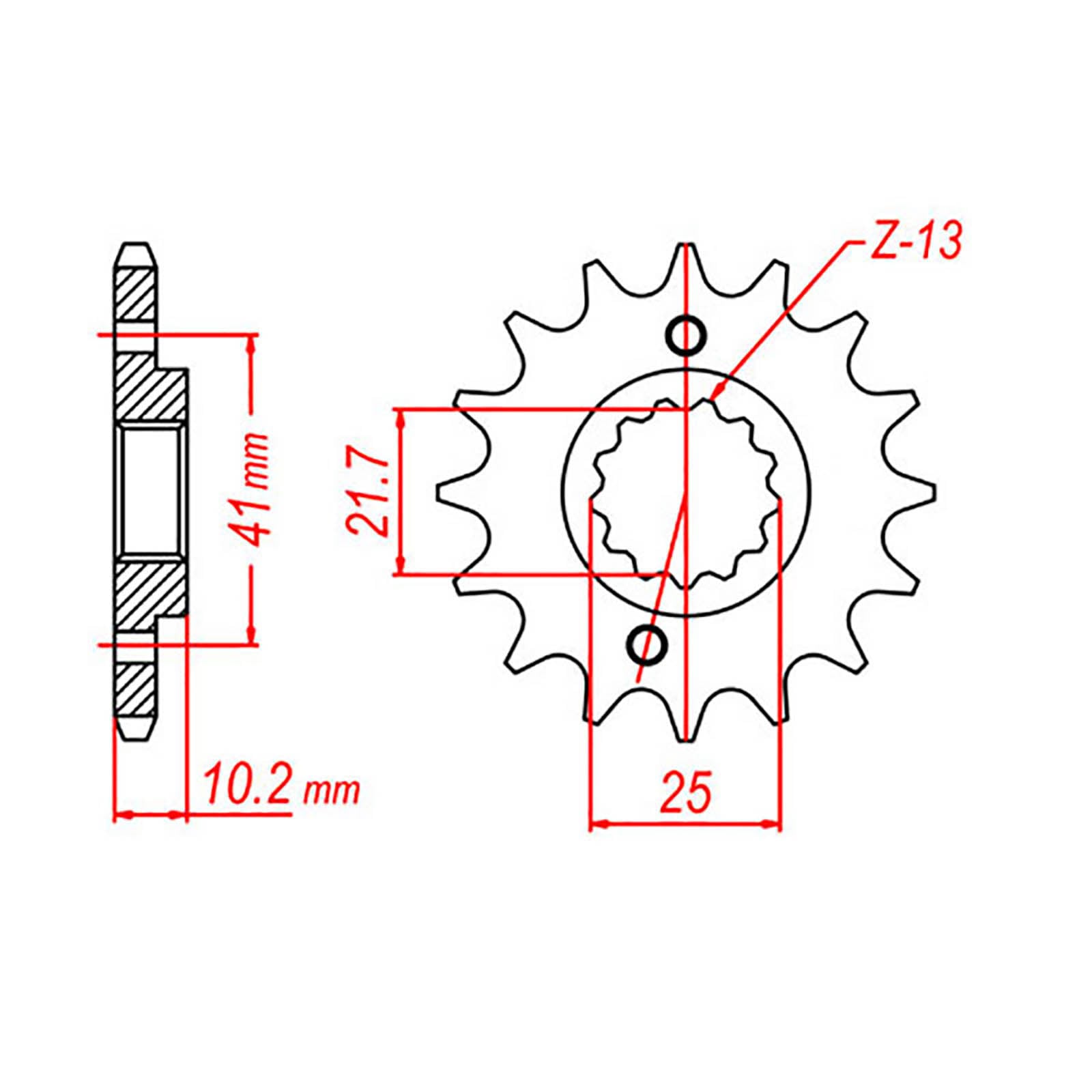 MTX 308 Steel Front Sprocket #520