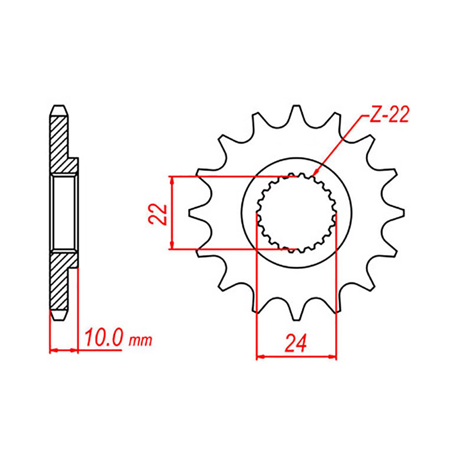 MTX 402 Steel Front Sprocket #520