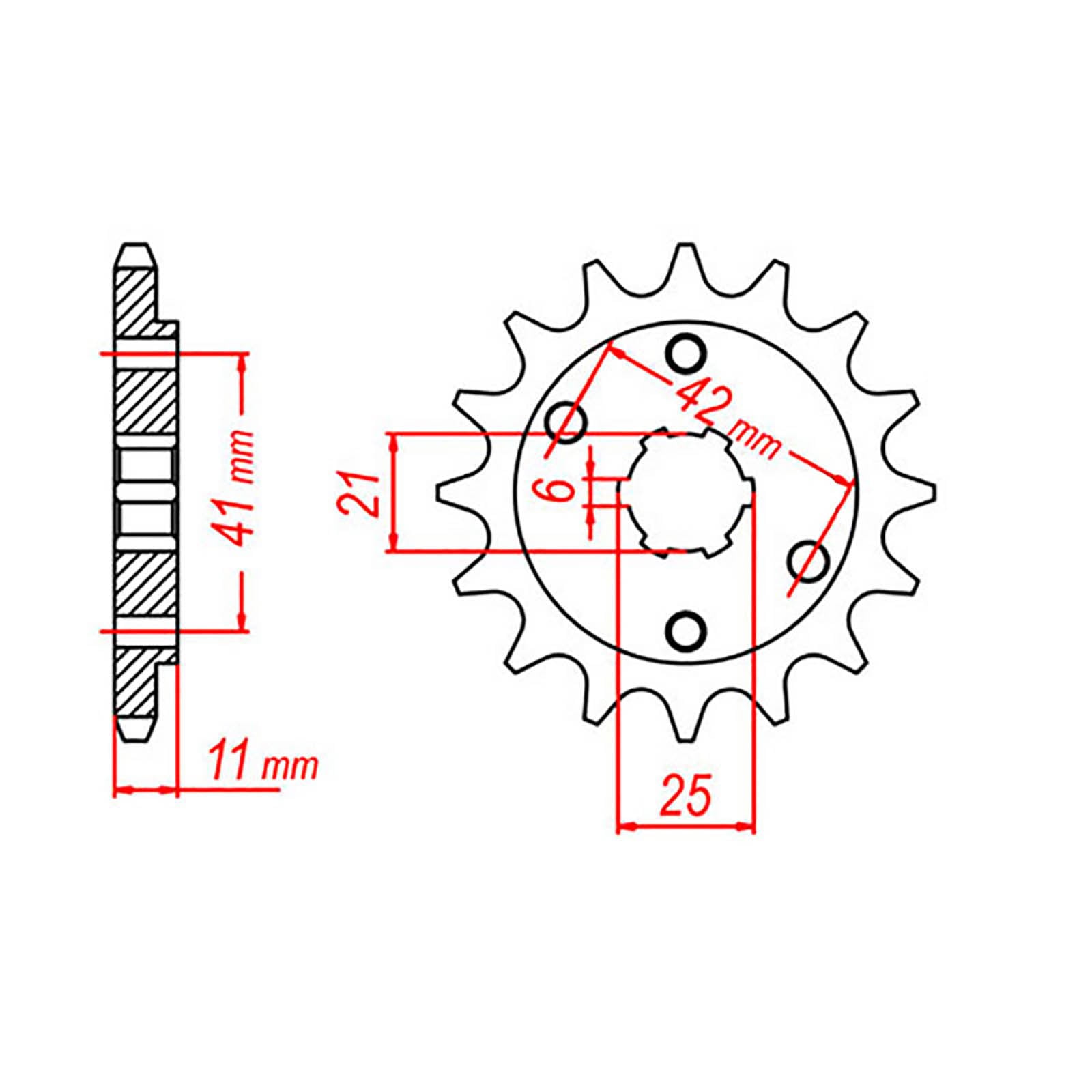 MTX 283 Steel Front Sprocket #520