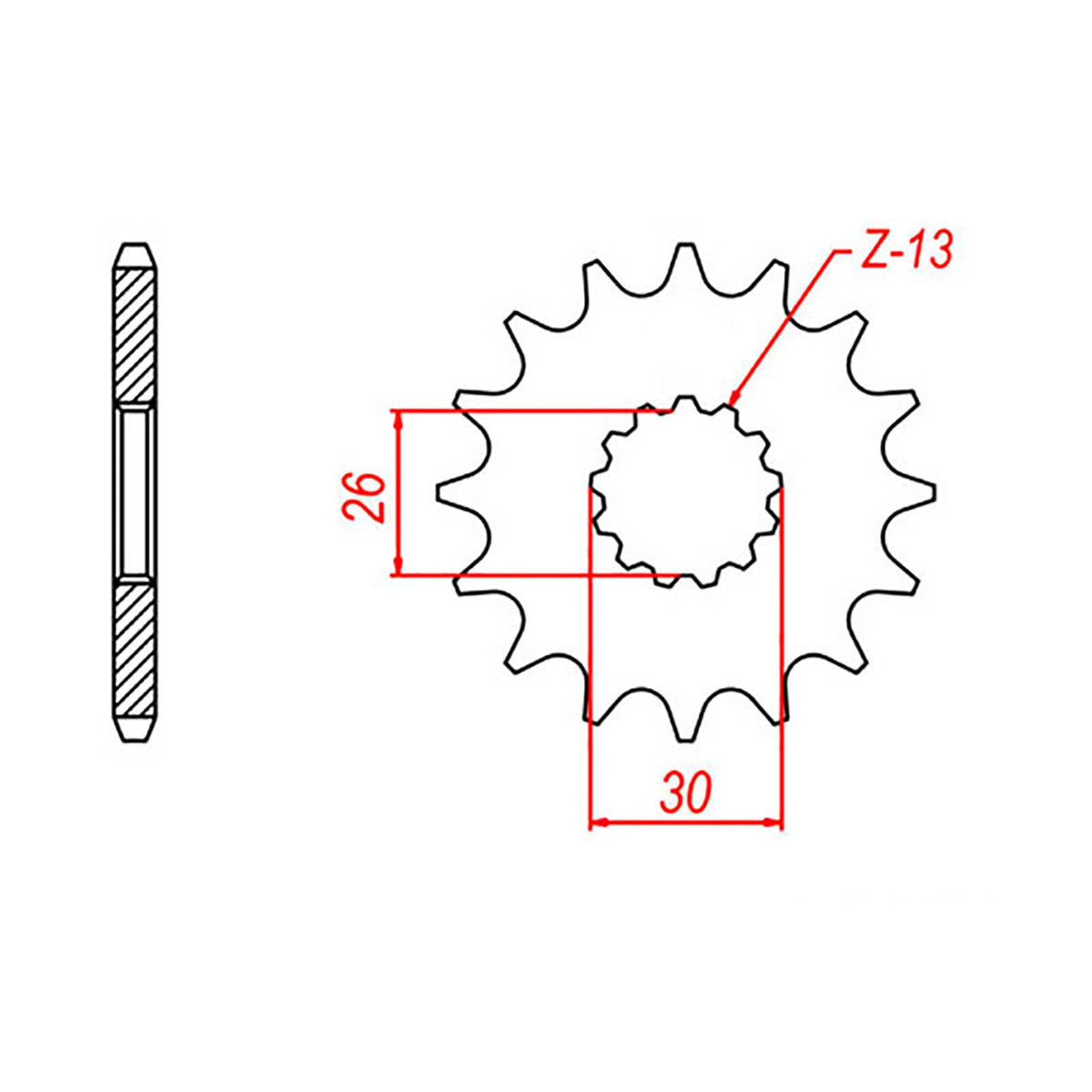 MTX 1183 Steel Front Sprocket #525