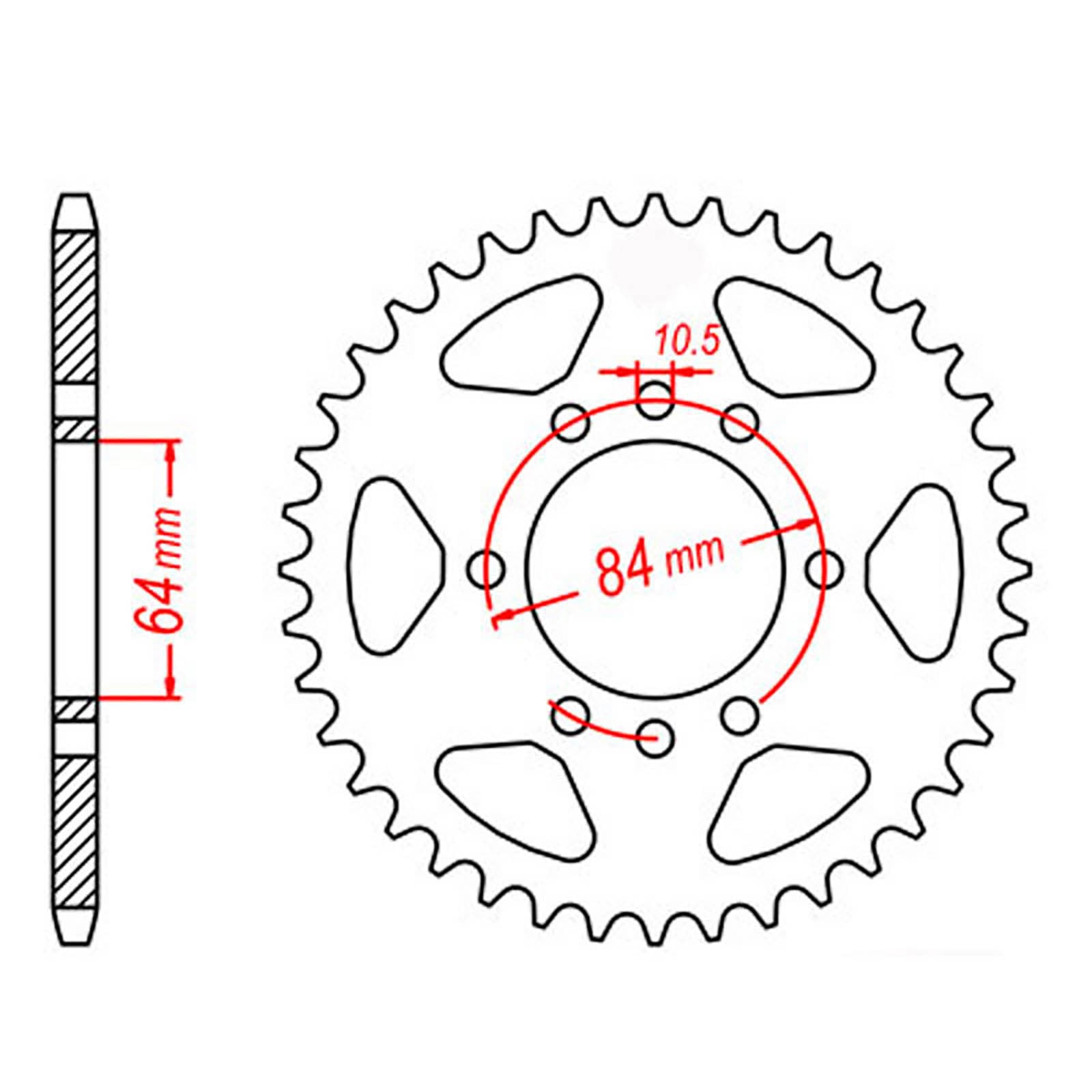 MTX 1826 Steel Rear Sprocket #520