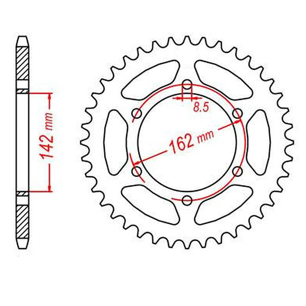 MTX 1785 Steel Rear Sprocket #520