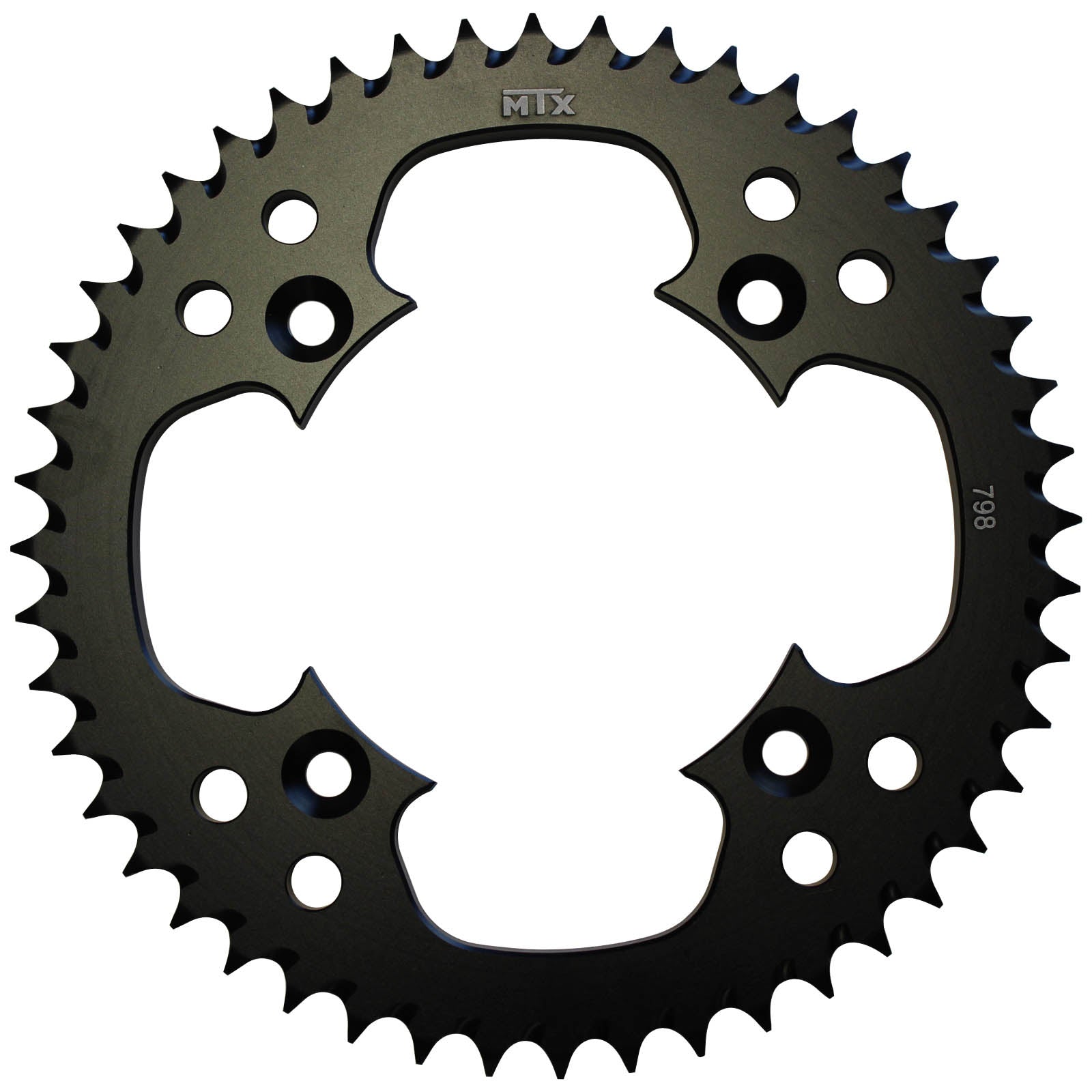 MTX 798 Zero Aluminium Rear Sprocket #428 - Black