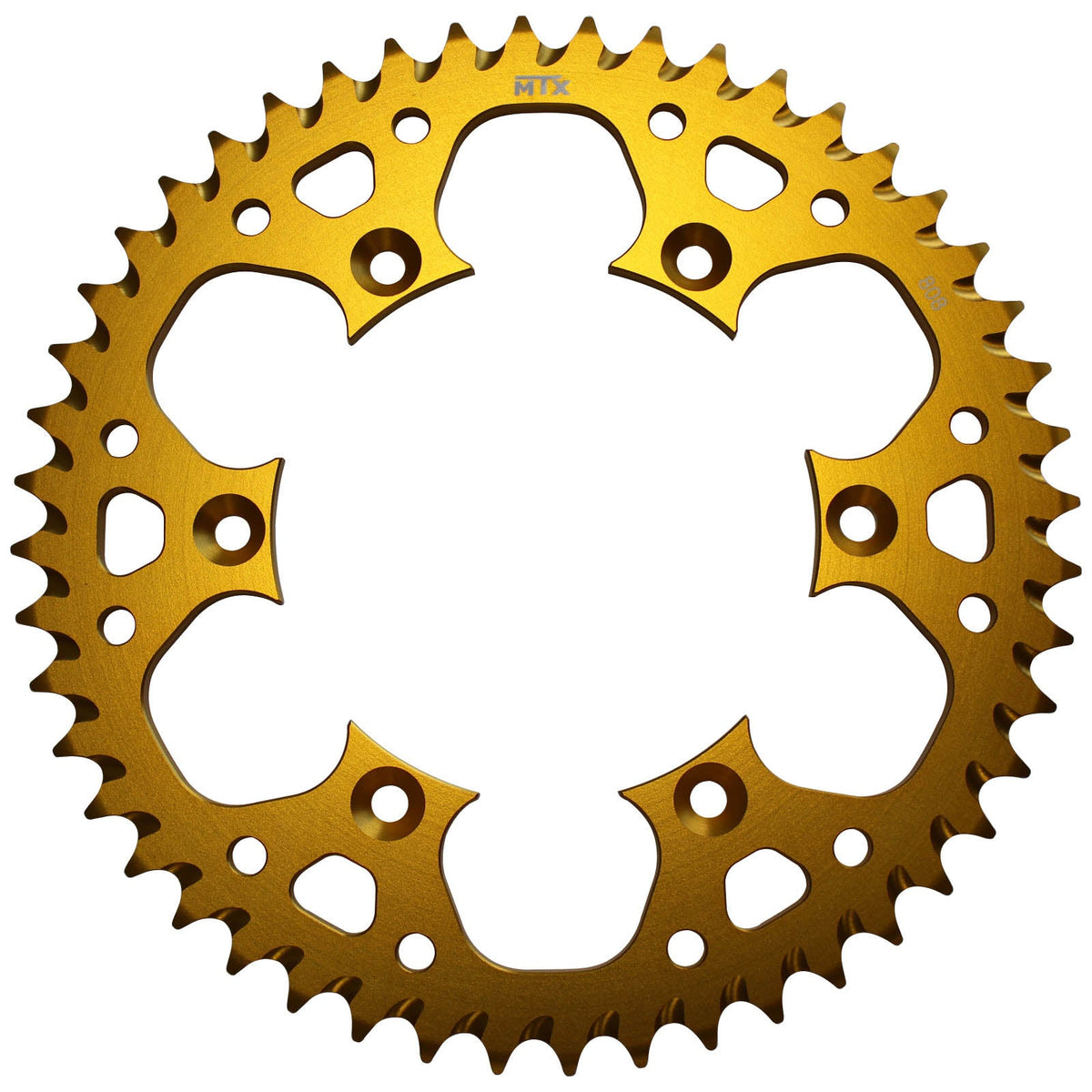 MTX 808 Zero Aluminium Rear Sprocket #520 - Gold