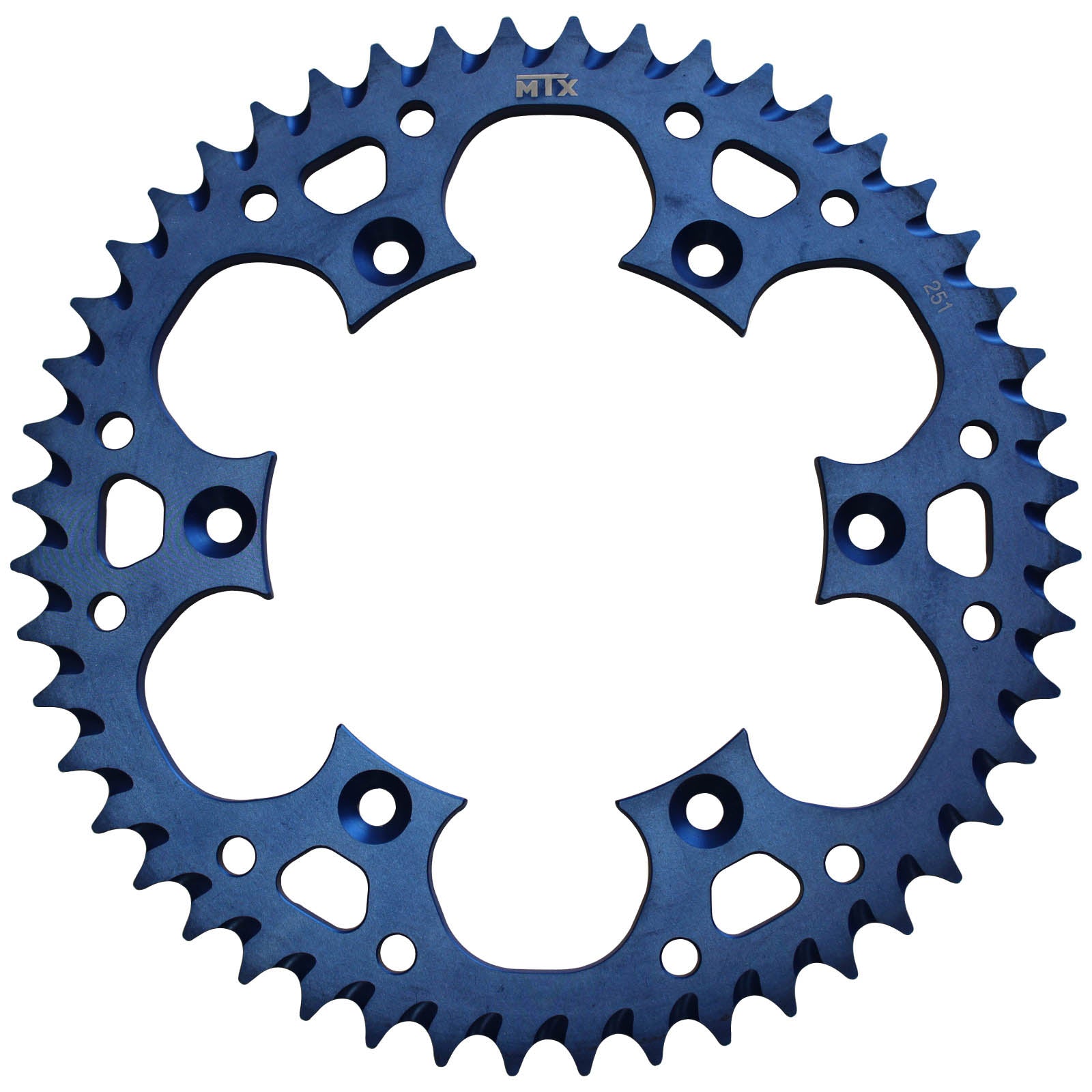 MTX 251 Zero Aluminium Rear Sprocket #520 - Blue