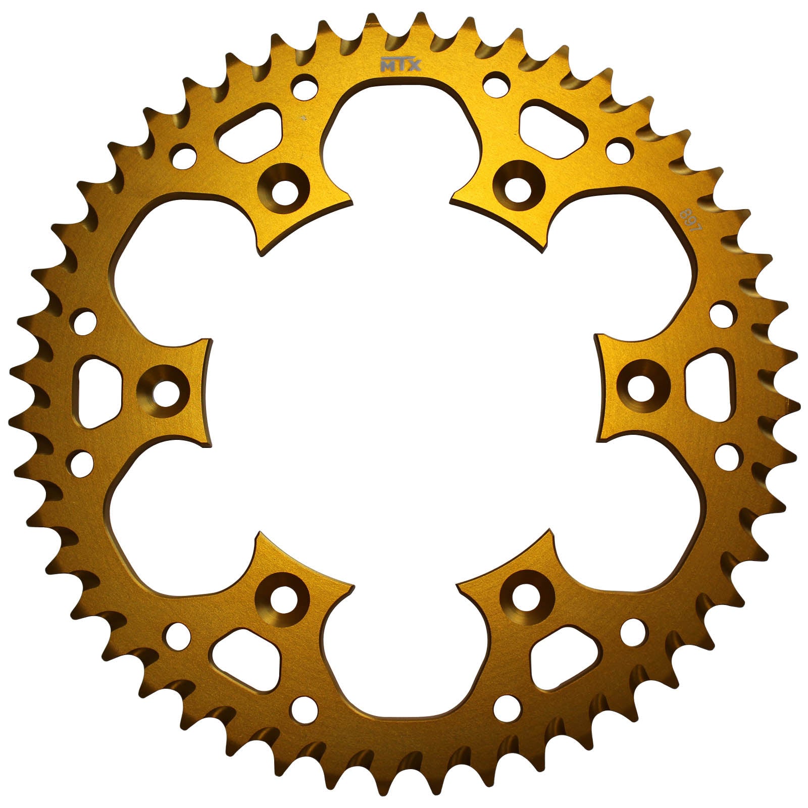 MTX 897 Zero Aluminium Rear Sprocket #520 - Gold