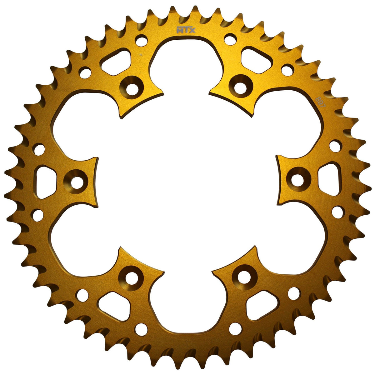 MTX 897 Zero Aluminium Rear Sprocket #520 - Gold