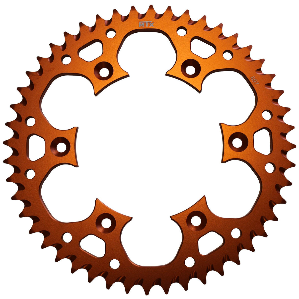 MTX 897 Zero Aluminium Rear Sprocket #520 - Orange