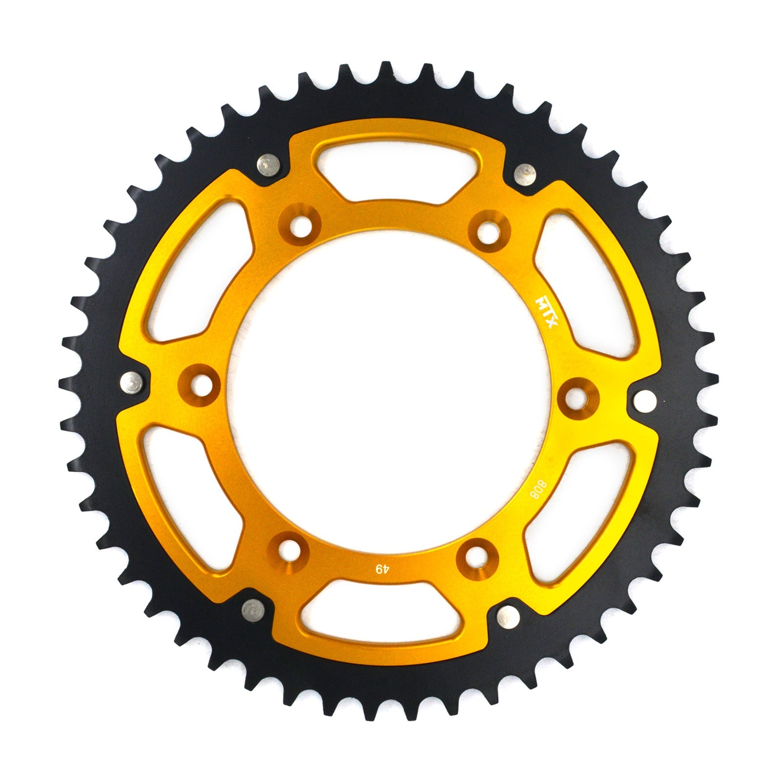 MTX 808 Raptor Bi-Metal Rear Sprocket #520 - Gold