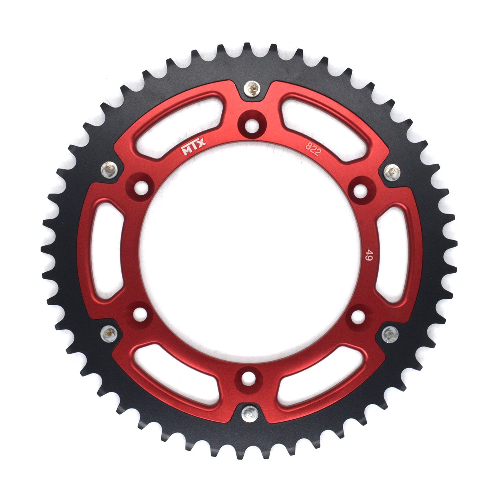 MTX 822 Raptor Bi-Metal Rear Sprocket #520 - Red