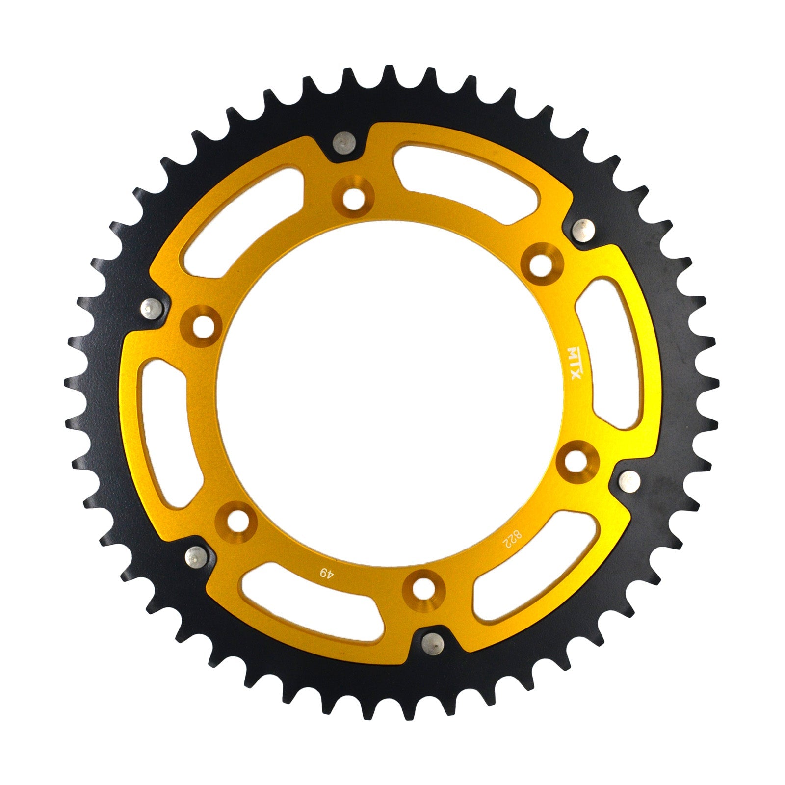 MTX 822 Raptor Bi-Metal Rear Sprocket #520 - Gold