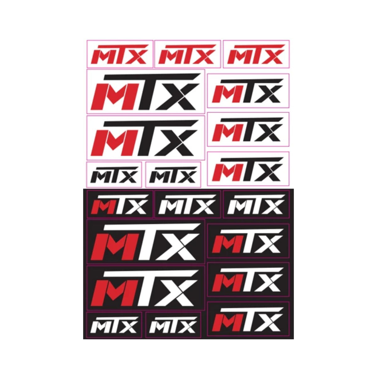 Sticker with different logo