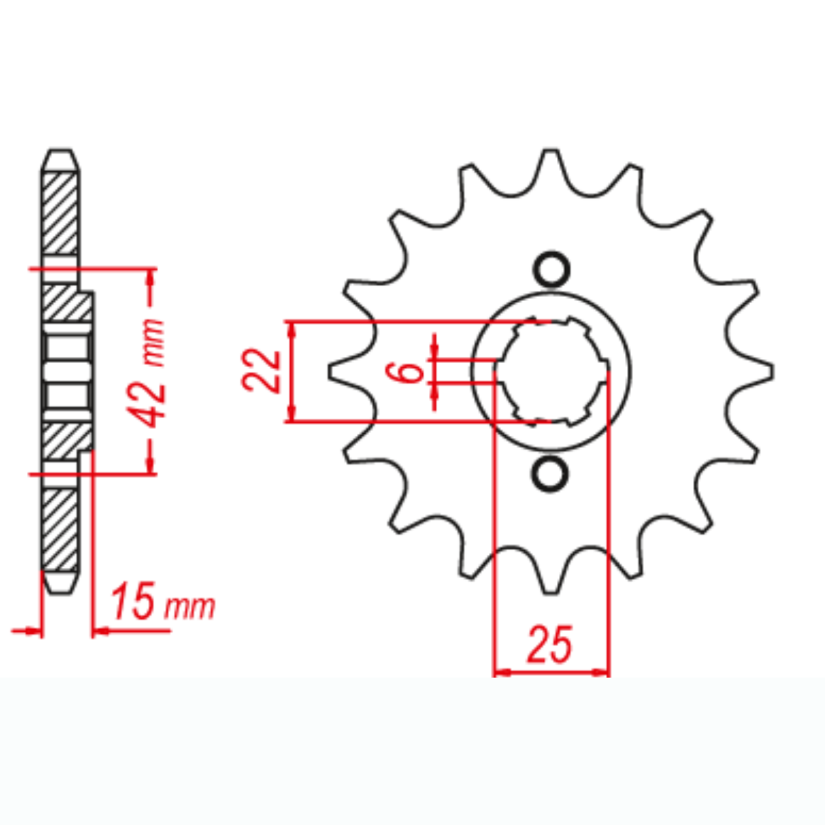 MTX 292 Steel Front Sprocket #530