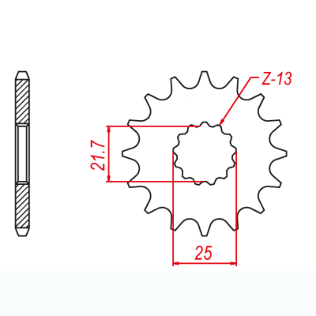 MTX 566 Steel Front Sprocket #530