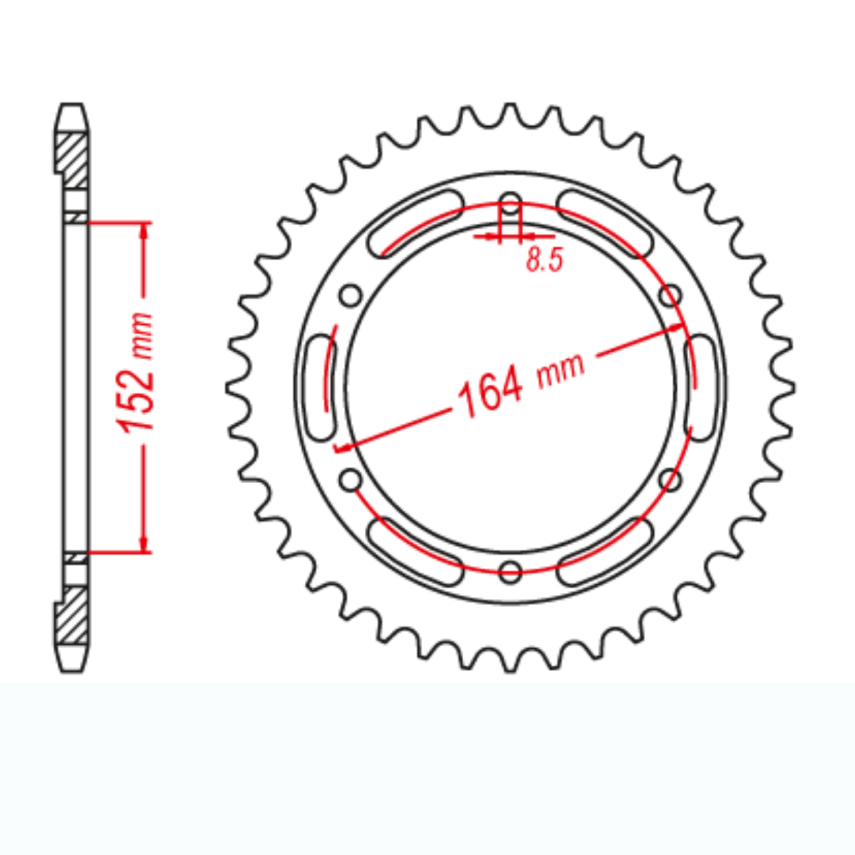 MTX 1839 Steel Rear Sprocket #428