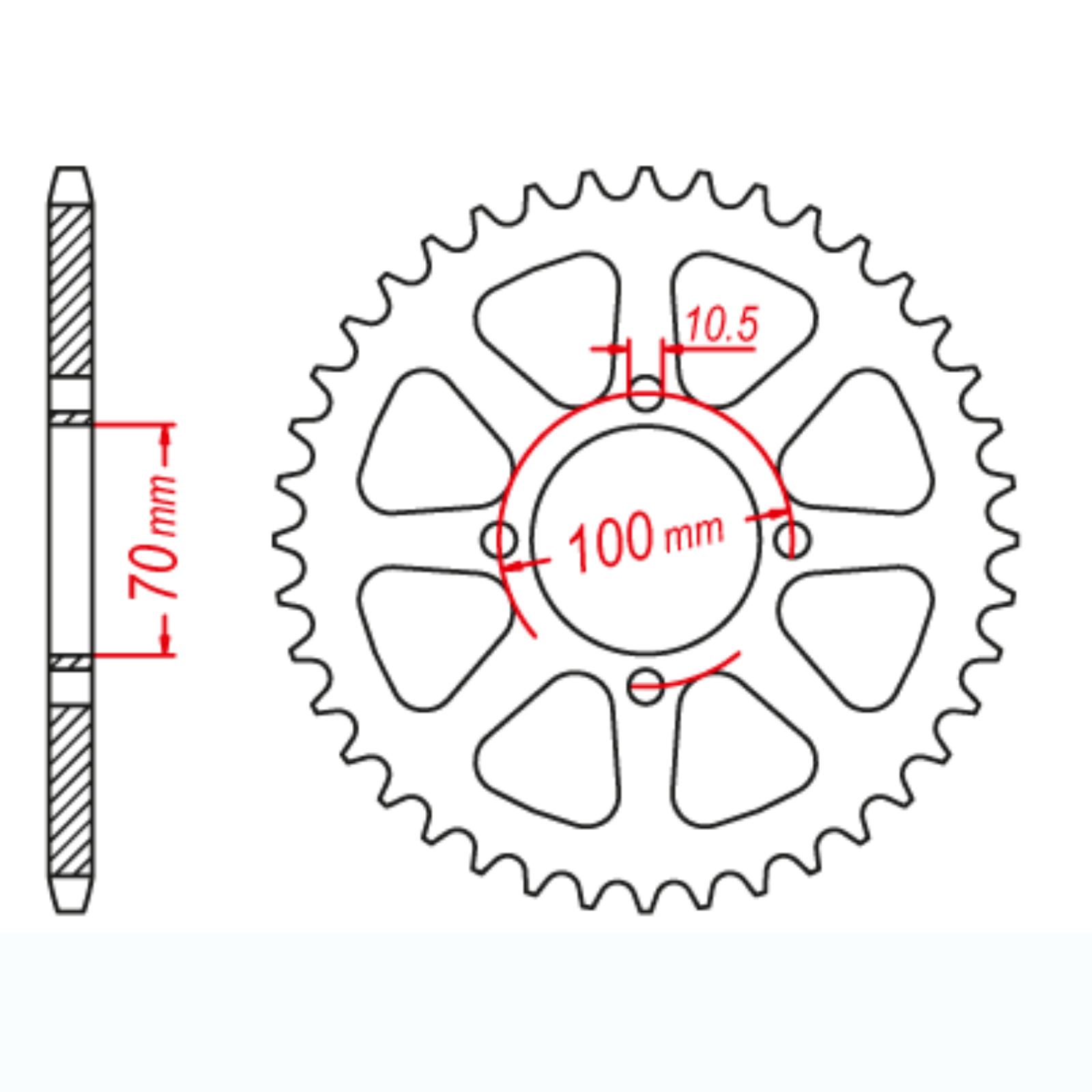 MTX 1411 Steel Rear Sprocket #520